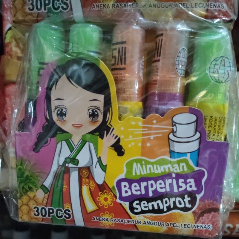 minuman berperisa semprot aneka rasa