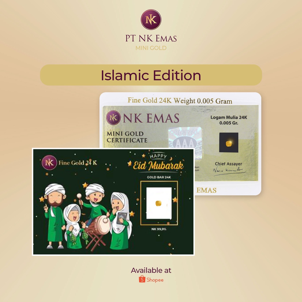 NK Mini Gold 0.005 Gram (Islamic Envelope)