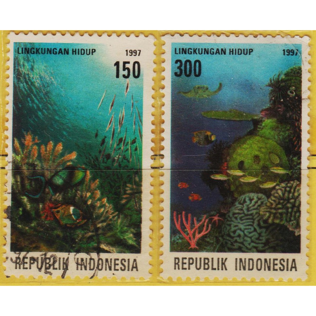 

Perangko Filateli #F26 - Indonesia VFU 2v 05.06.1997 Environment