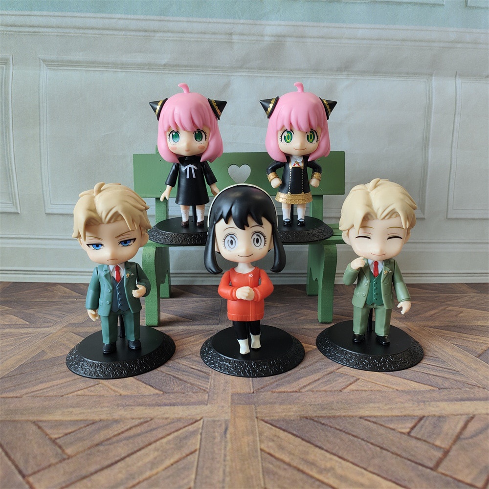 Figure Spy × Family Anya Loid Yor Forger Damian Desmond Becky Blackbell set 8 PCS