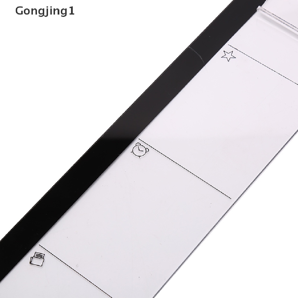 Gongjing1 Papan Memo Sticky Note Bahan Akrilik Transparan