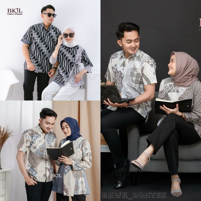 Maura Couple - Sania Ruffle Batik Couple Ori Ndoro Jowi Garansi Termurah Shopee - BATIK MODERN SOLO