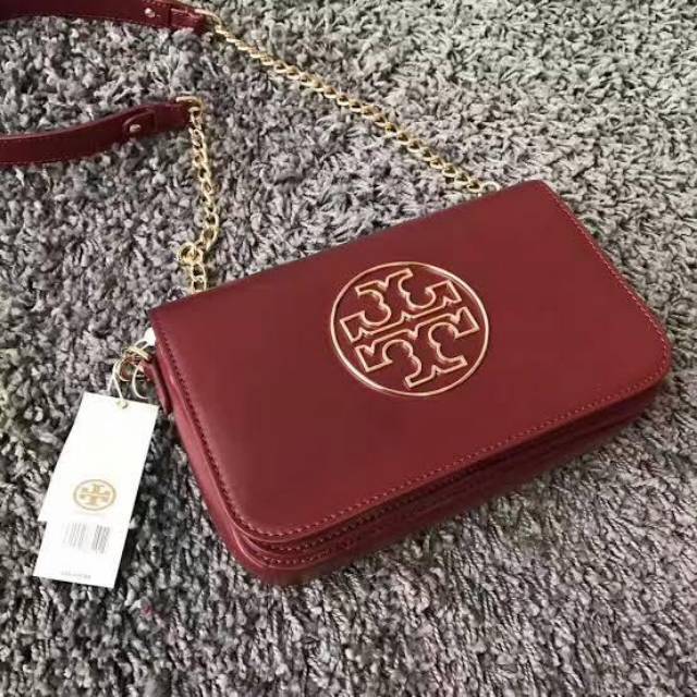 Tory Burch Isabella Clutch pesta Original authentic asli crossbody selempang slingbag