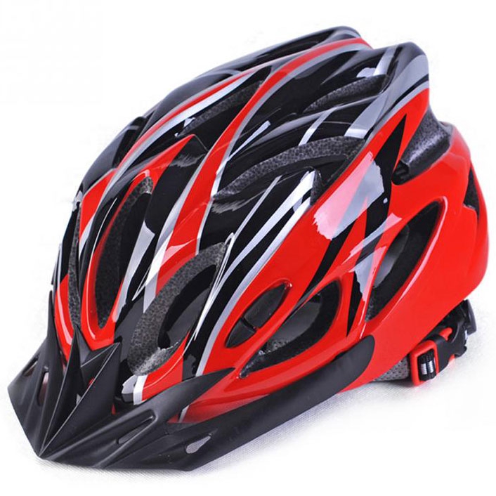 TaffSPORT Helm Sepeda Bicycle Road Bike Helmet - MERAH