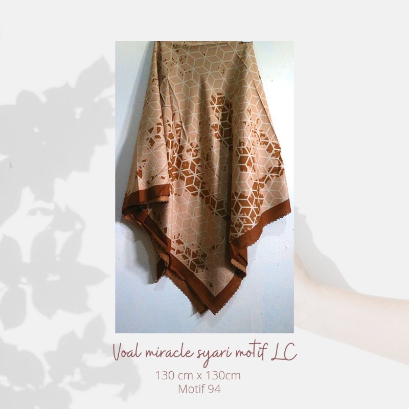 VOAL MIRACLE SYARI MOTIF UMAMA 130cm x 130cm PART 2-33
