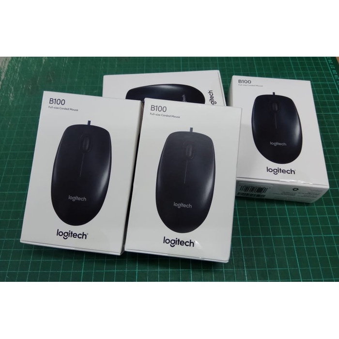 Mouse Logitech B100 USB Original RESMI