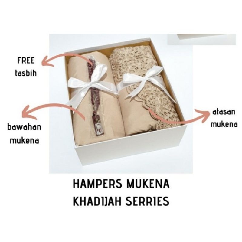 hampers mukena siti khadijah/hampers gift box mukena/giftbox brithday/wedding/anniversary/graduation