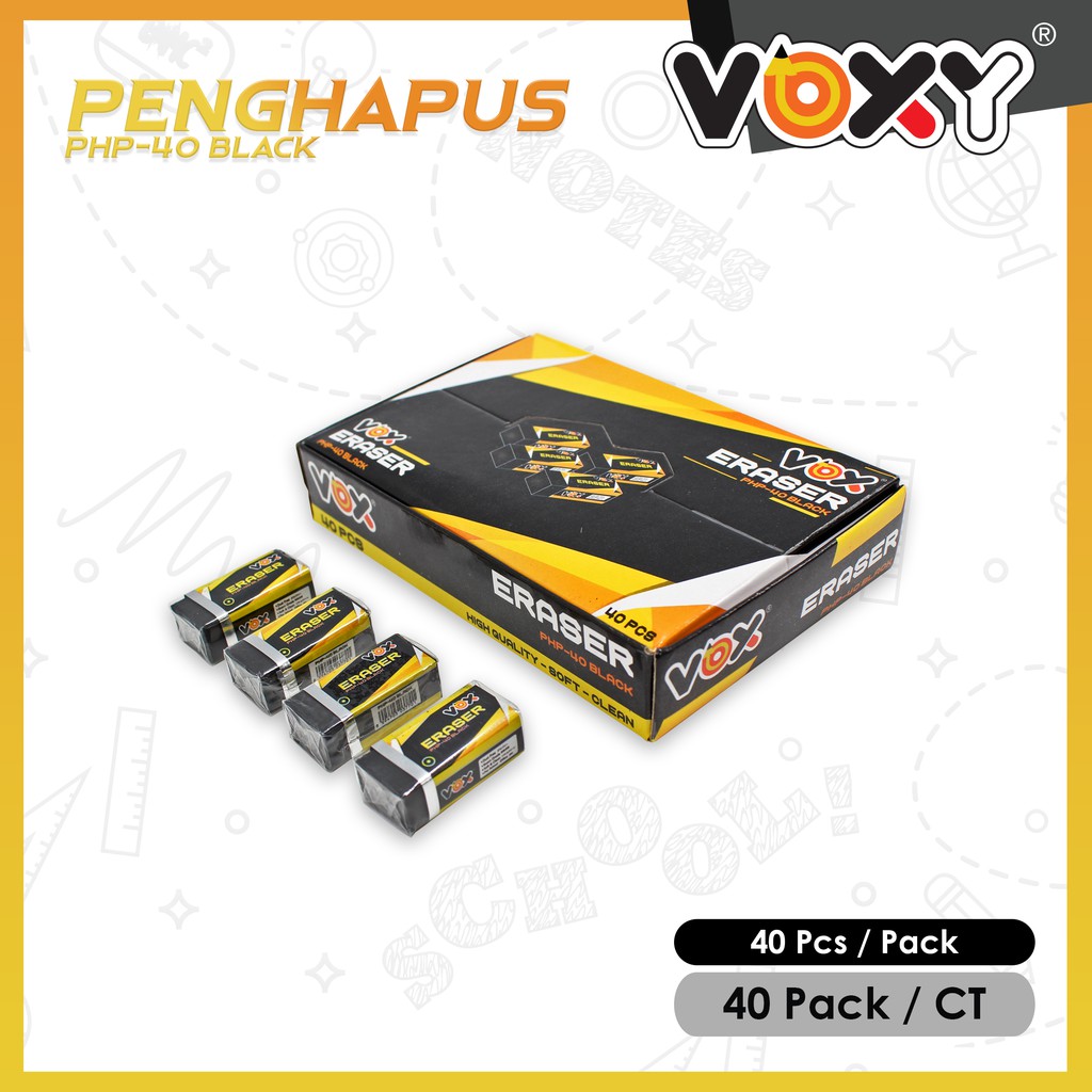 

Vox Eraser PHP-40 White/Black isi 40 Pcs