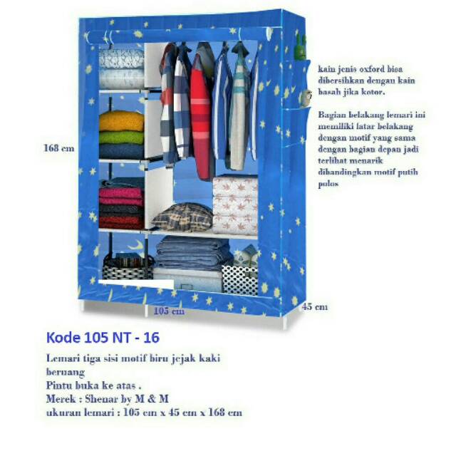 Lemari portable lemari baju portable rak baju portable lemari baju lepas pasang rak baju lepaspasang