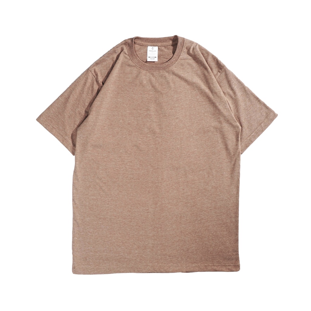 Sipolos Kaos Polos Pria Wanita Lengan Pendek Cotton Twotone Regular Fit-4