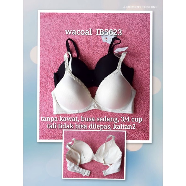 wacoal bra tanpa kawat ib5623 wacoal murah