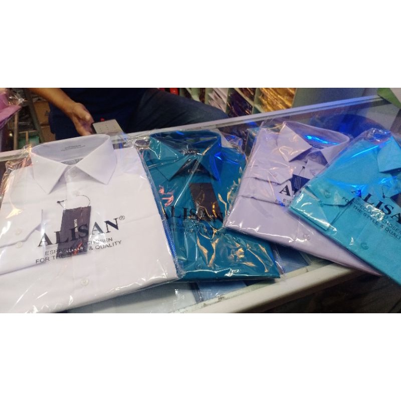 Kemeja Pria lengan panjang polos Slim fit ALISAN ORIGINAL