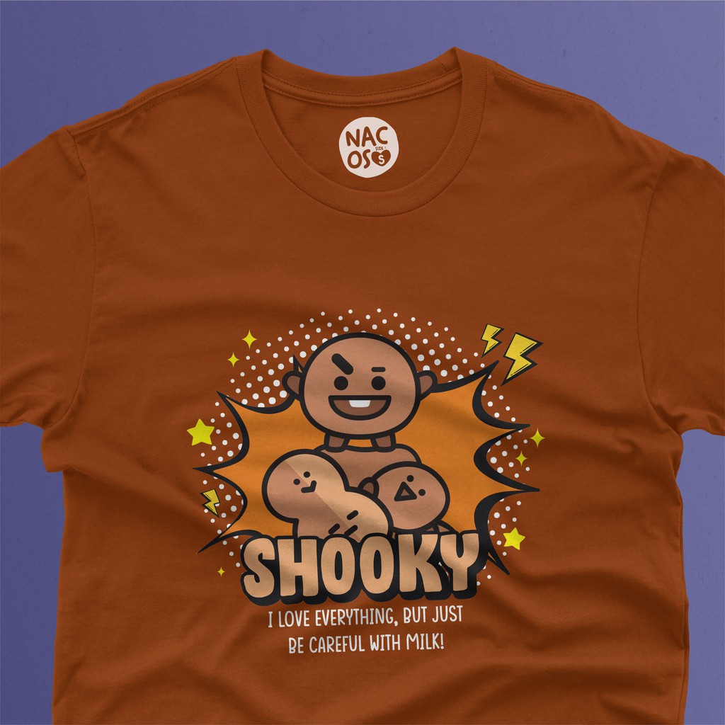 BT21 Shooky Tshirt Tee Kaos Custom + Freebies