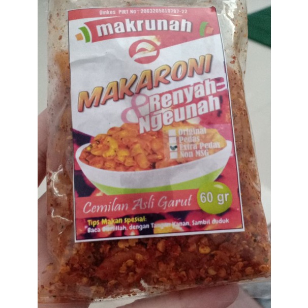 

makaroni renyah kemasan ( 60 g )