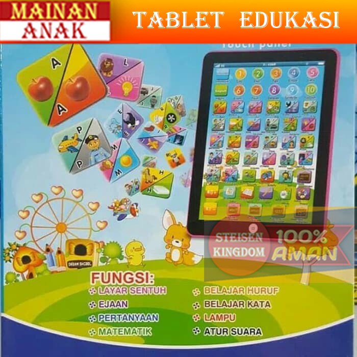 

MAINAN ANAK TABLET EDUKASI PEREMPUAN LAKI CEWEK COWOK MURAH SERU AU 55