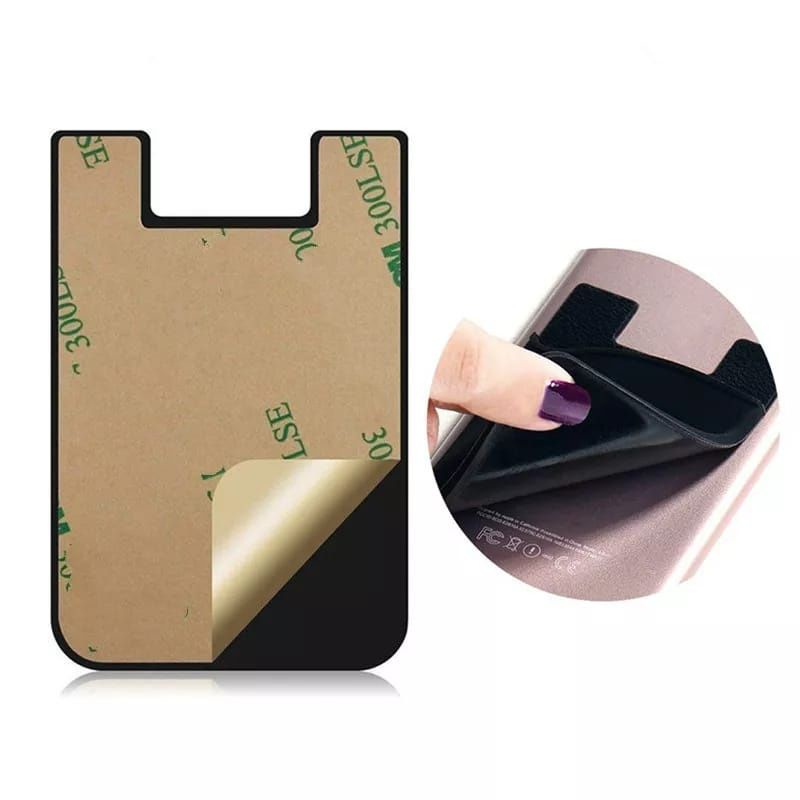 Holder Kantong ATM KTP UANG Belakang Hp Handphone sticky Card Holder