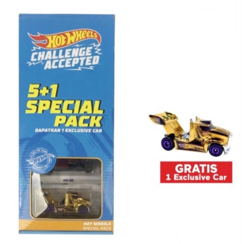 Hot Wheels Challenge Accepted 5+1 Special Pack 50th Years Anniversary Hotwheels