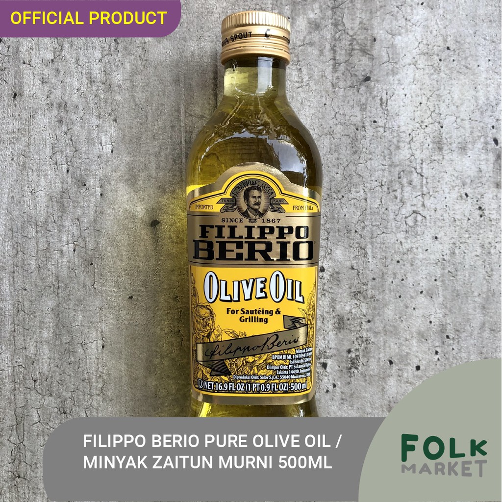 

FILIPPO BERIO Pure Olive Oil / Minyak Zaitun Murni 500 ml