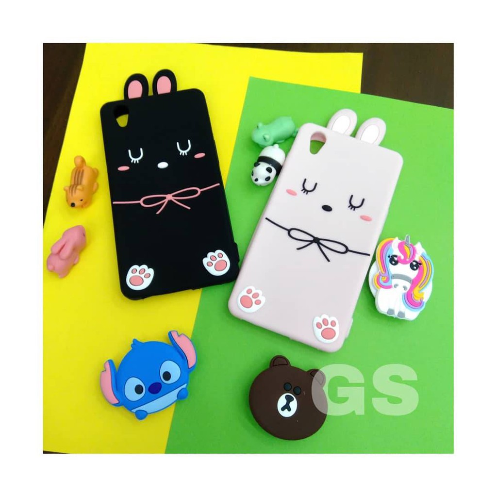 Silicon 3D Rabbit For Redmi  5a Note 5 Note 5a softcase boneka karakter lucu / silikon tebal karakter lucu / case anak anak warna biru / pelindung hp