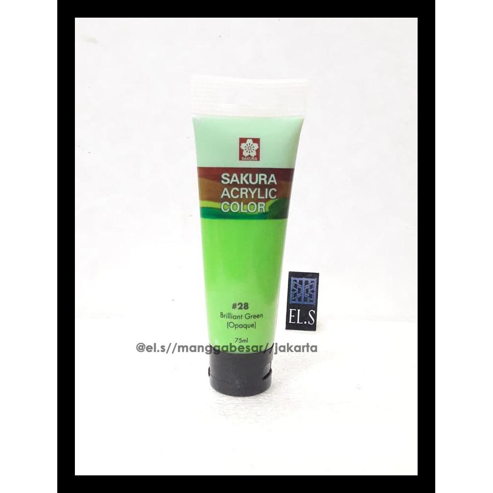 

TERBARU SAKURA ACRYLIC PAINT BRILLIANT GREEN ( CAT ACRYLIC ) PERALATAN MELUKIS MURAH TERLENGKAP