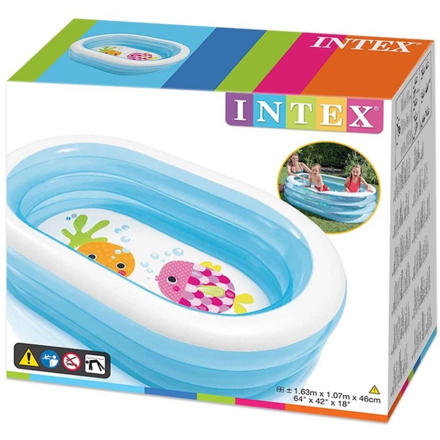 Intex 57482 Kolam Renang Anak My Sea Friends Pool 163 x 107 x 46cm