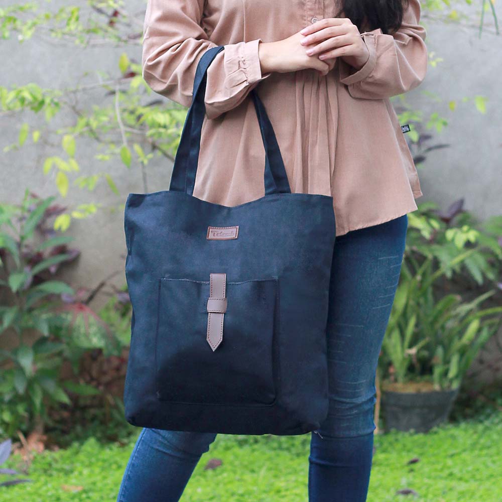 Tas Totebag Cewe Wanita Selempang Brand Totemi Motif Lokal Premium TTM 034