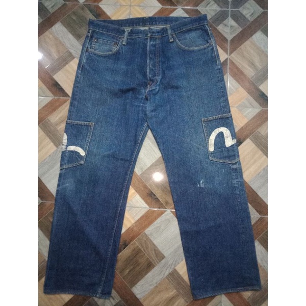 evisu jeans multi pocket