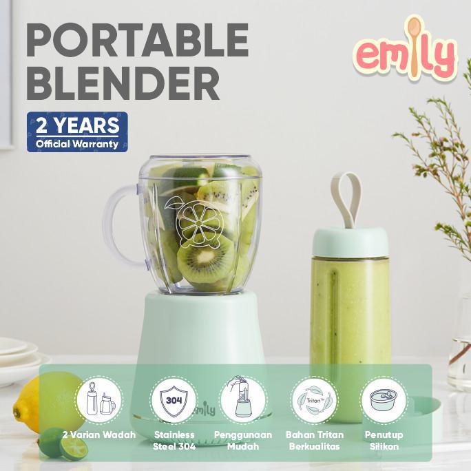 Emily Portable Blender With Bottle & Mug (Epb-62001) - Promo 
