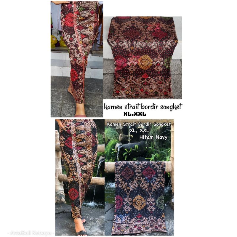Kamen Jadi Strait Bordir Songket
