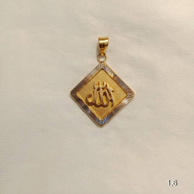 Mainan liontin kalung anak dan dewasa emas asli kadar 700 22 70% 1 satu g gr gram surabaya hello kitty Allah love