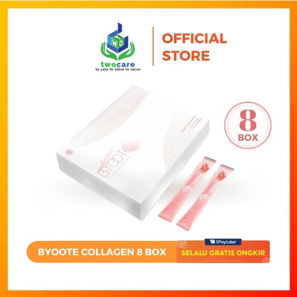 BYOOTE COLLAGEN GLUTATHIONE 8 BOX 128 SACHETS BPOM by PaoPao