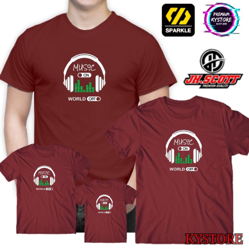 Kaos Distro Lengan Pendek Edisi family Atasan Pria  M - XXL - Kystore