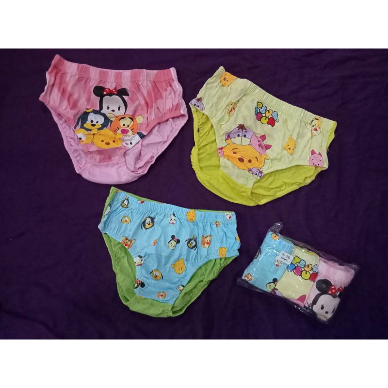 CD anak cewek (3 pcs) 3-10 tahun