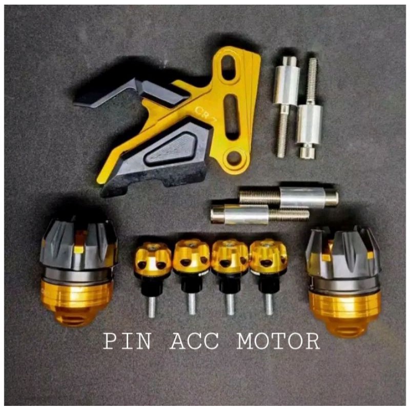 PAKET 4 ITEM VARIASI ACC CNC NMAX-AEROX 155 VIXION OLD/NEW MXKING R15 BYSON DLL 100% SESUAI IKLAN