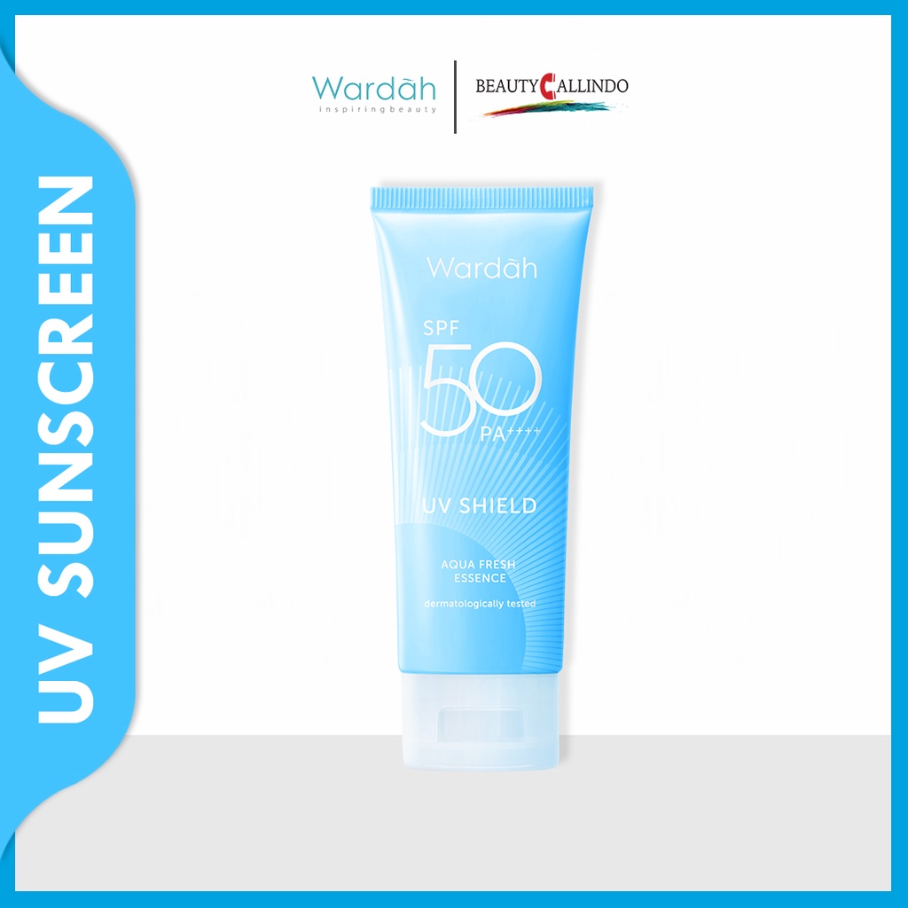 Wardah Sunscreen UV Shield Aqua Fresh Essence Tabir Surya SPF 50 PA++++ Sunblock