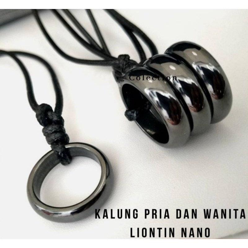 KALUNG TALI HITAM COWOK BANDUL CINCIN MAGHNET | KALUNG MAGHNET | KALUNG KESEHATAN | KALUNG KEKINIAN
