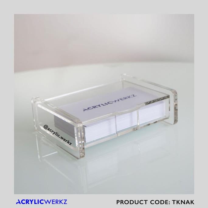 

BISA BAYAR DITEMPAT Tempat Kartu Nama Acrylic - Kotak/Acrylic Name Card Holder BOOM SALE Kode 938