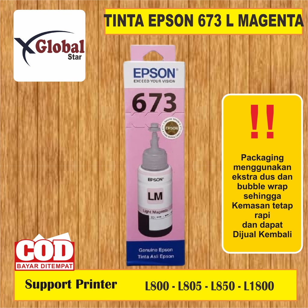 Tinta Epson 673 PREMIUM(COMPATIBLE) for Printer L800 L805 L810 L1800