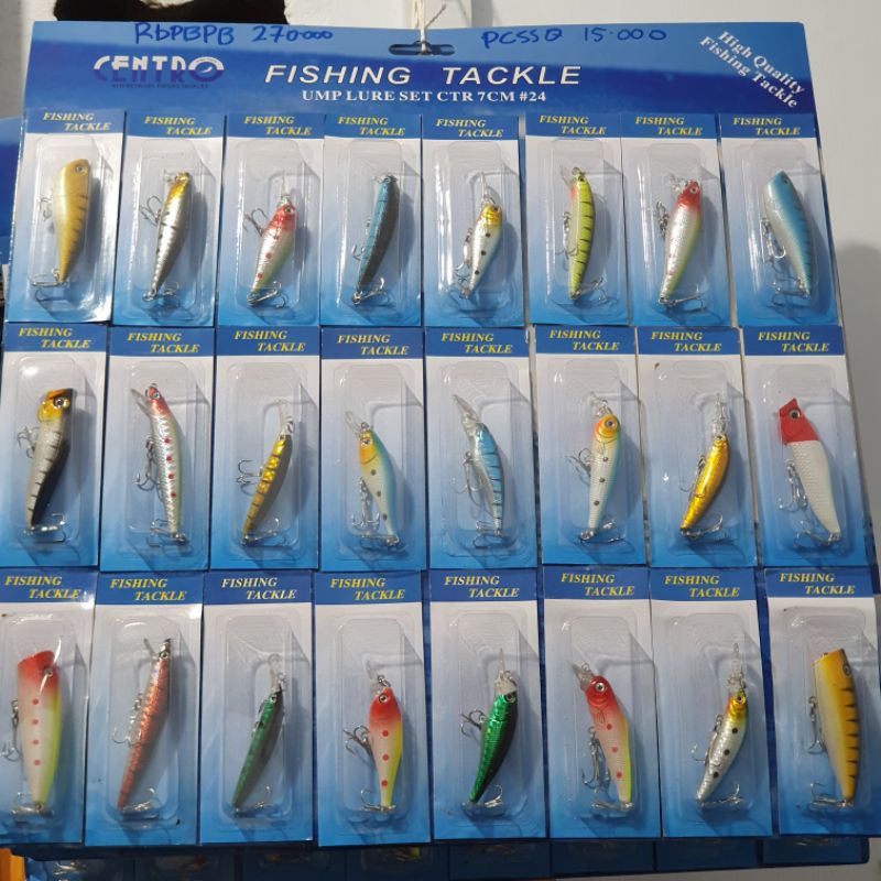 FISHING TACKLE 7 CM / FISHING TACKLE MURAH / LURE SET 7 CM / LURE SET CENTRO 7 CM