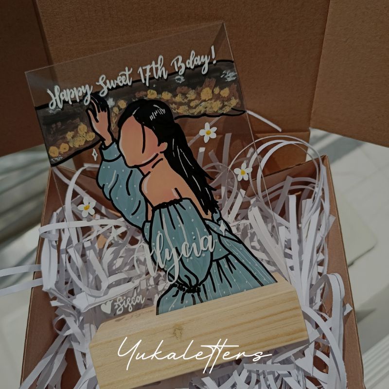 

jasa tambah orang untuk variasi C gift box akrilik line art