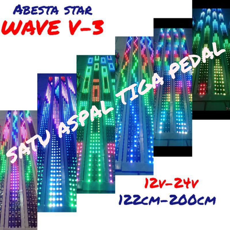 lampu strobo wave 12v-24v 120cm-140cm-200cm futura elf l300 truck bus