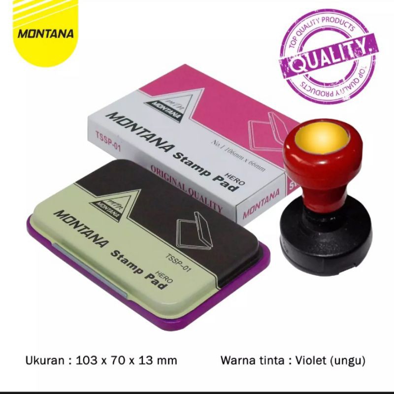

Bak stempel biasa tinta ungu