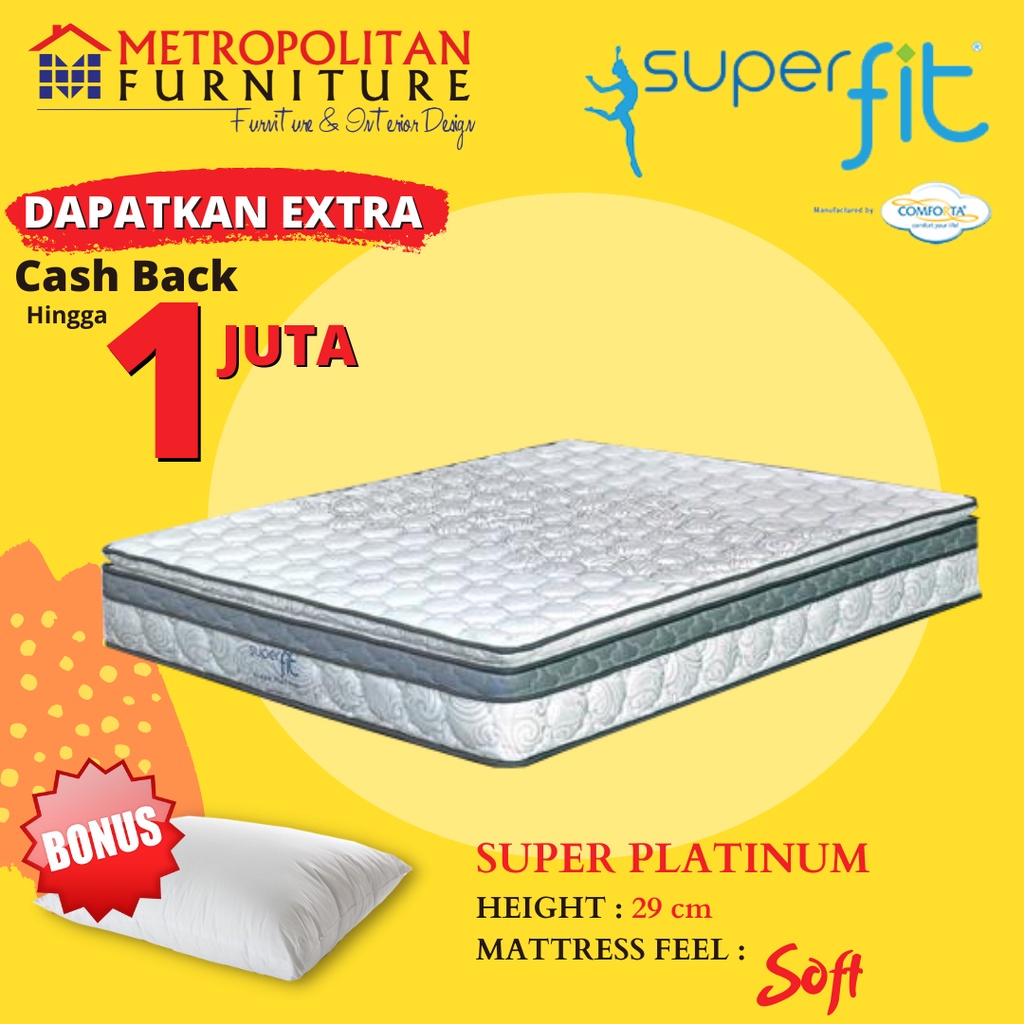 Kasur Springbed Comforta SuperFit Super Platinum / Spring bed matras