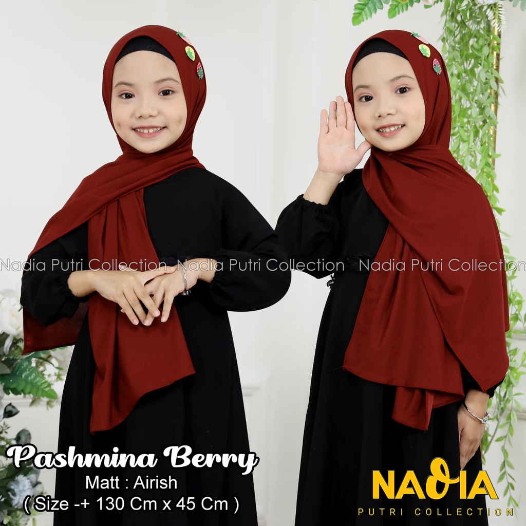 Pashmina Berry Kids Usia 3-9 Tahun