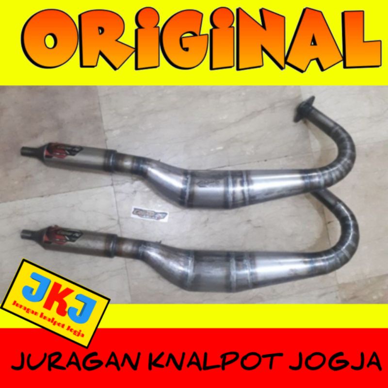 Knalpot Creampie Original RX King SP Galvanis