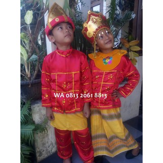 Palembang Couples PAUD TK  Baju Adat Karnaval  Kostum  Tari 