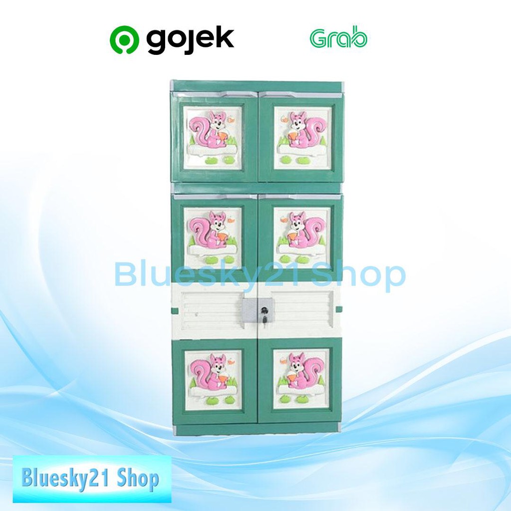 LEMARI PAKAIAN MURAH / LEMARI GANTUNG / LEMARI PLASTIK GANTUNG MIAMI LEMARI MURAH