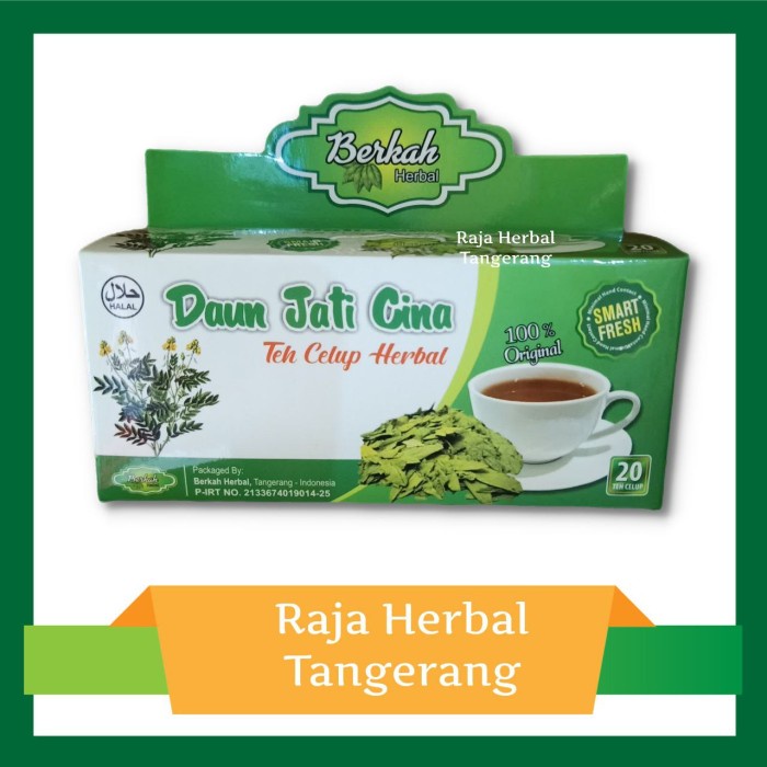 

Teh celup daun jati cina pelangsing alami berkah herbal 20 kantong