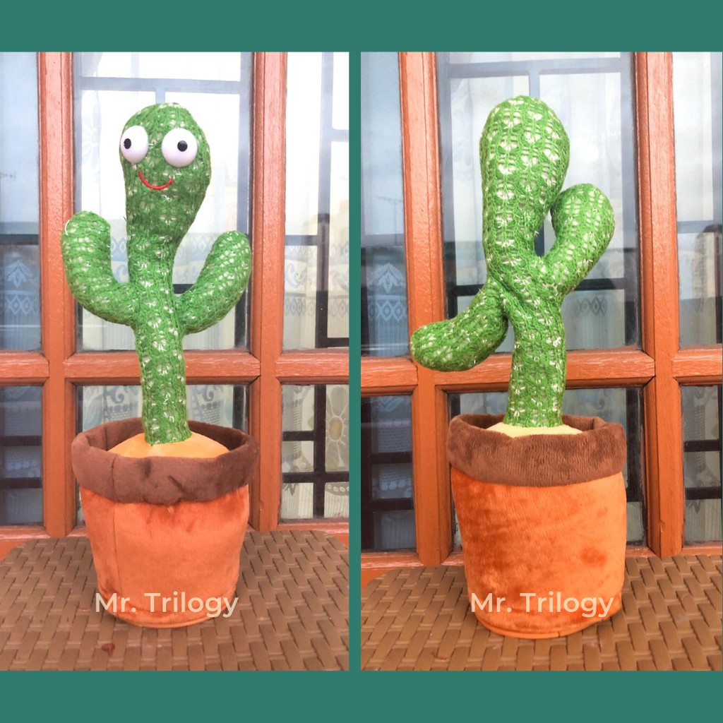 BONEKA DANCING KAKTUS GOYANG LUCU, BICARA, MENARI, BERNYANYI | KAKTUS ANAK
