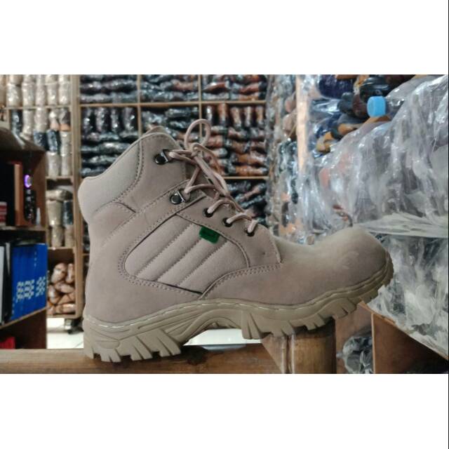 SEPATU PRIA BOOTS KICKERS BOOTS SAFETY (BESI) KULIT SUEDE